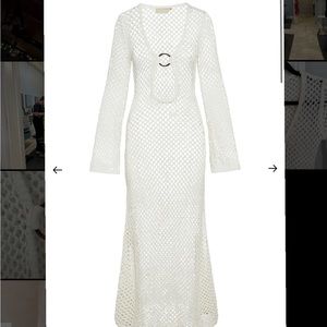 Monday Swimwear Montego Dress White Crochet